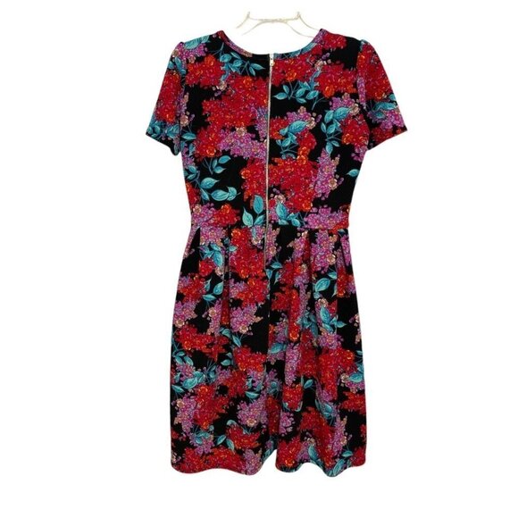 LULAROE "Simply Comfortable" Dress Size Small Floral Multicolor‎ Pockets Stretch - Picture 3 of 16